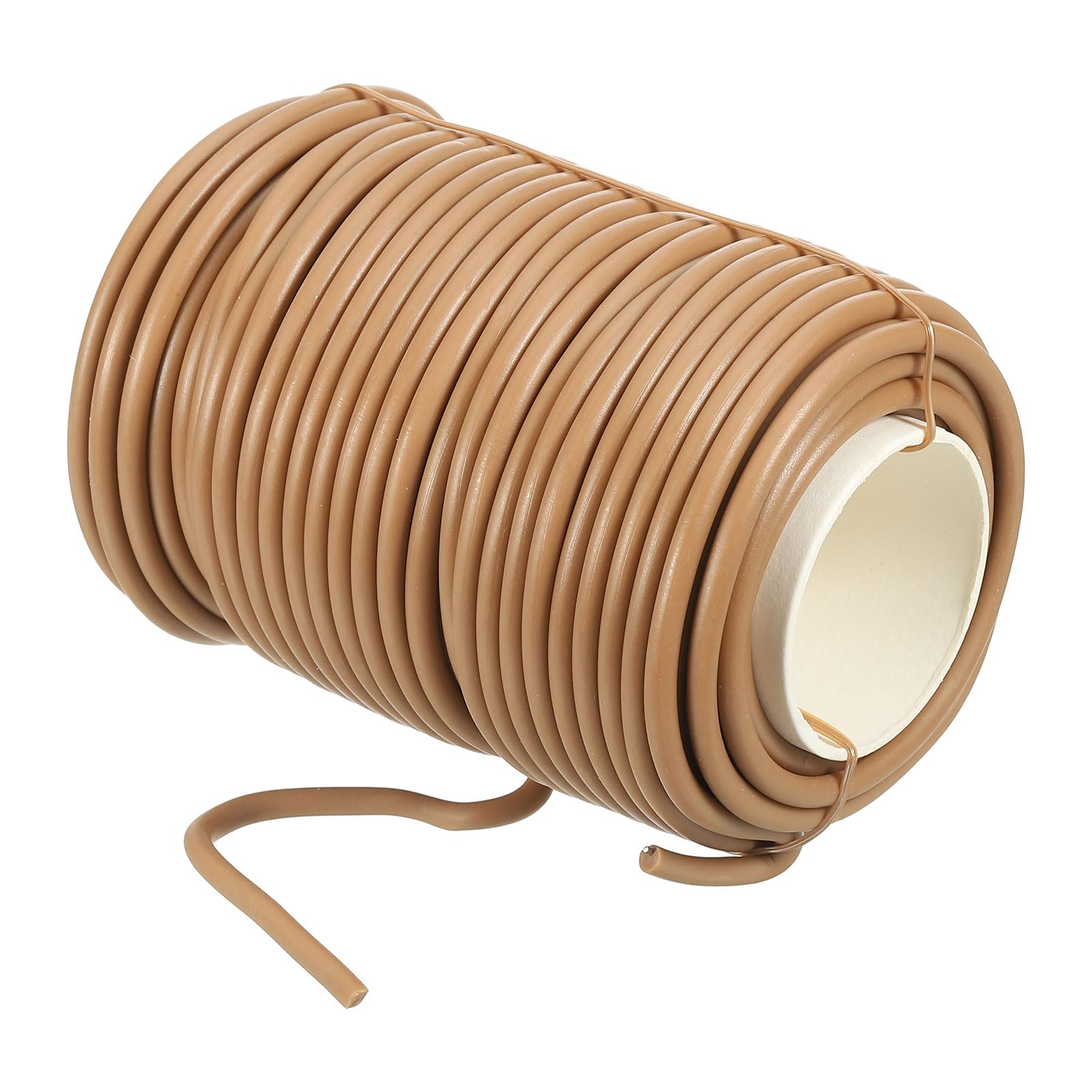 PATIKIL 65ft/20M 3mm Soft Twist Ties, Garden Plant Ties Reusable for Gardening Climbing Vines Office Home Cable Organizing, Dark Brown