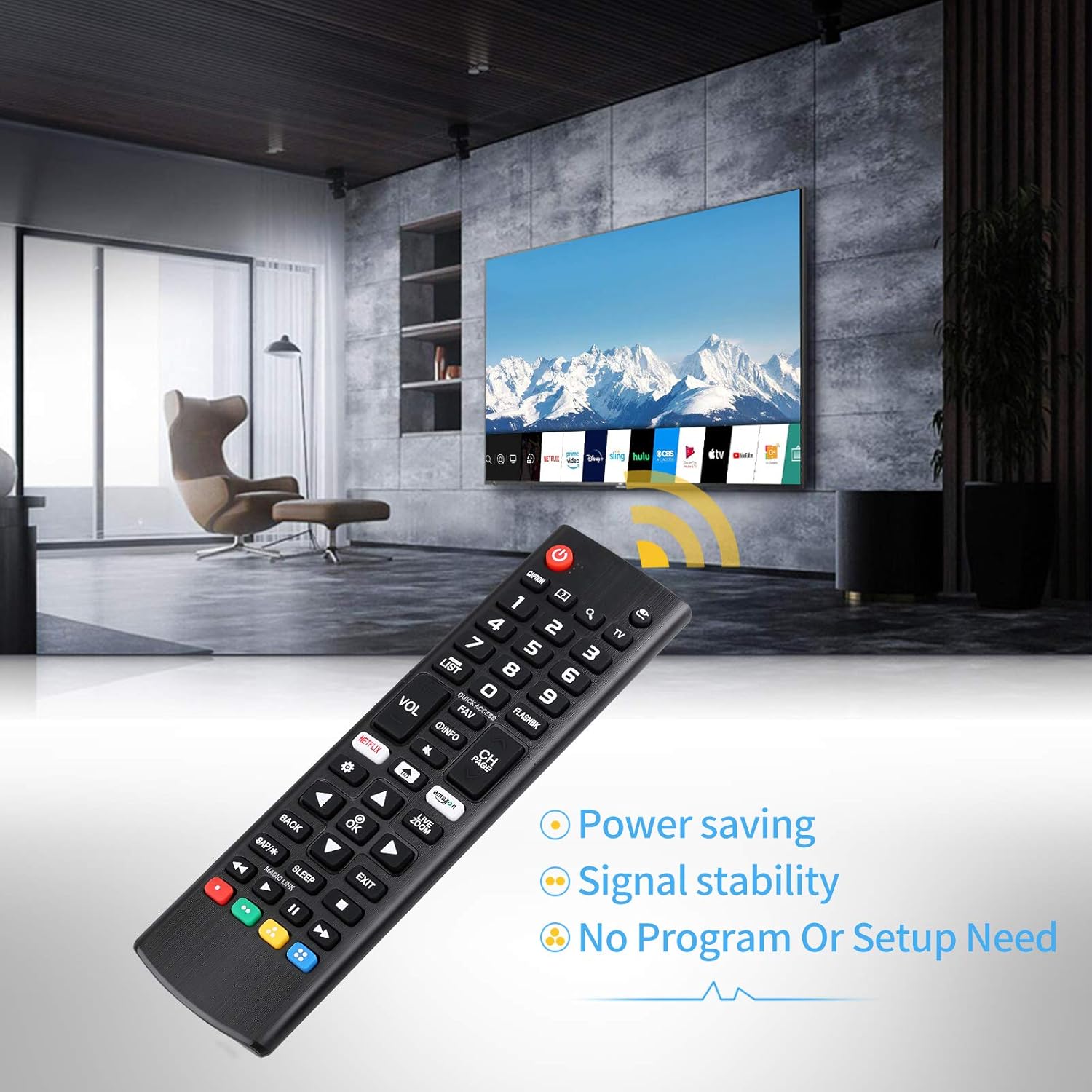Universal Remote Control for LG Smart TV Remote Control All Models LCD LED 3D HDTV Smart TVs AKB75095307 AKB75375604 AKB74915305: Home Audio & Theater