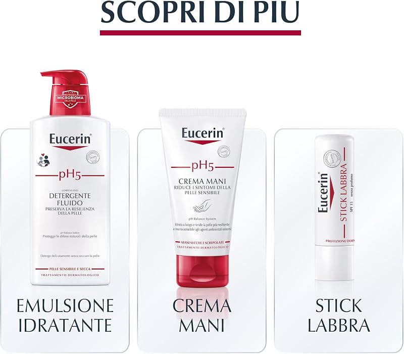 pH5 Detergente Fluido Refill 400 ml, Ricarica detergente viso e corpo delicato e idratante per lavaggi frequenti, Bagnoschiuma senza sapone per tutta la famiglia per pelle secca e sensibile