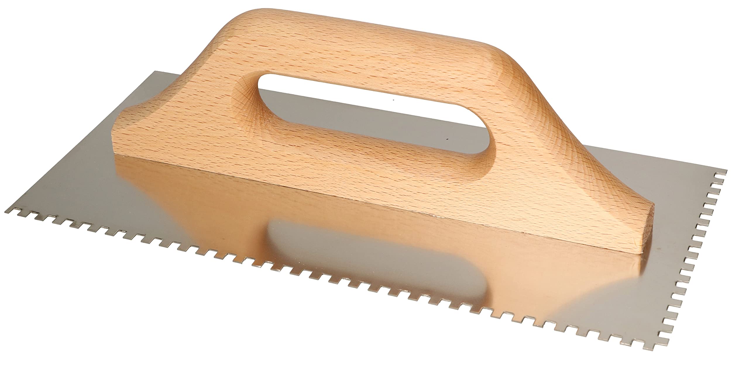 KOTARBAU® Stainless Steel 280 x 130 mm Trowel Size Name with Wooden Handle (4 x 4 mm)
