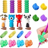 WanderGo Pencil Grips 20 Pcs Soft Silicone Finger Handwriting Corrector view 1