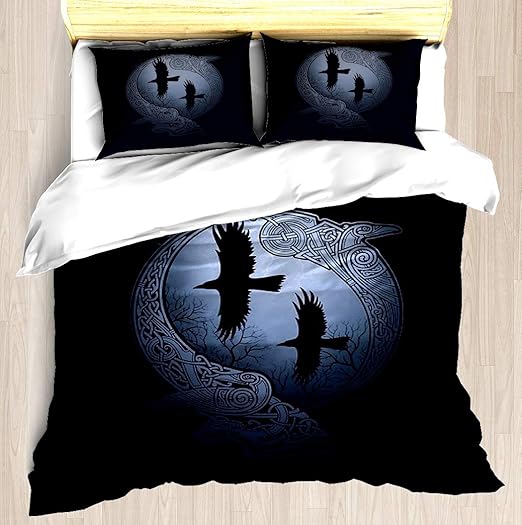 Amazon Com Ntcbed Odin S Ravens Duvet Cover Set Soft Comforter