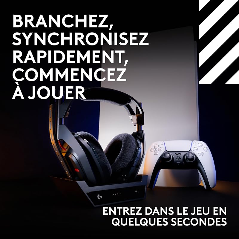 Astro A50 LIGHTSPEED, casque gaming sans fil + station