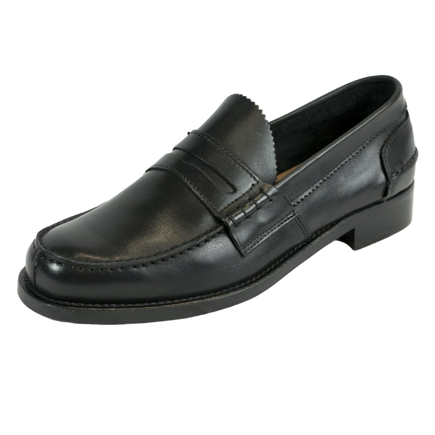 Mocassini Saxone Of Scotland Mocassino 999 Master Nero Fondo Cuoio  urban-earth.co.uk