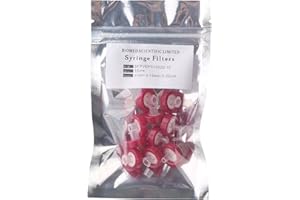 Biomed Scientific Syringe Filters PVDF 13 mm Diameter 0.22 um Pore Size Non Sterile Pack of 10 pcs