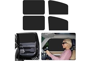 CXCCOI 4Pack Car Window Shades with Magnets,Strong-Light Blocking&UV Protection Car Privacy Shades,Universal Essential Interior Accessories for Window Baby,Auto Camping and Napping Curtains (4PCS)