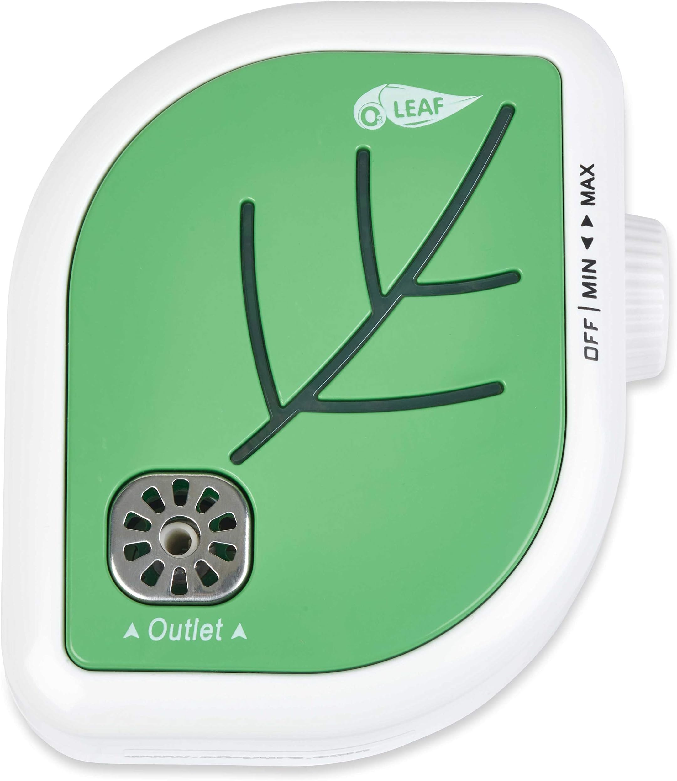 O3 LEAF Plug-In Adjustable Ionic Ozone Air Purifier (GREEN)