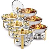 Amazon.com: ROVSUN 9QT 3 Packs Roll Top Chafing Dish Buffet Set ...