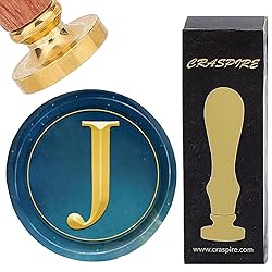 CRASPIRE Initial Alphabets J Wax Seal Stamps Letter