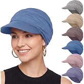 JenPen Chemo Cancer Cap for Women | Bamboo Newsboy Hats for Women Chemo Patients, Soft Breathable Head Coverings for Hair Loss, Cancer Patient Headwear
