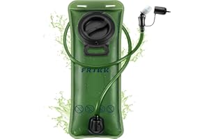 FRTKK 2L/3L Hydration Bladder, Leak Proof Water Bladder for Hydration Pack, BPA Free Wide Opening Ergonomic Shape Water Reservoir for Running Hiking Cycling Camping