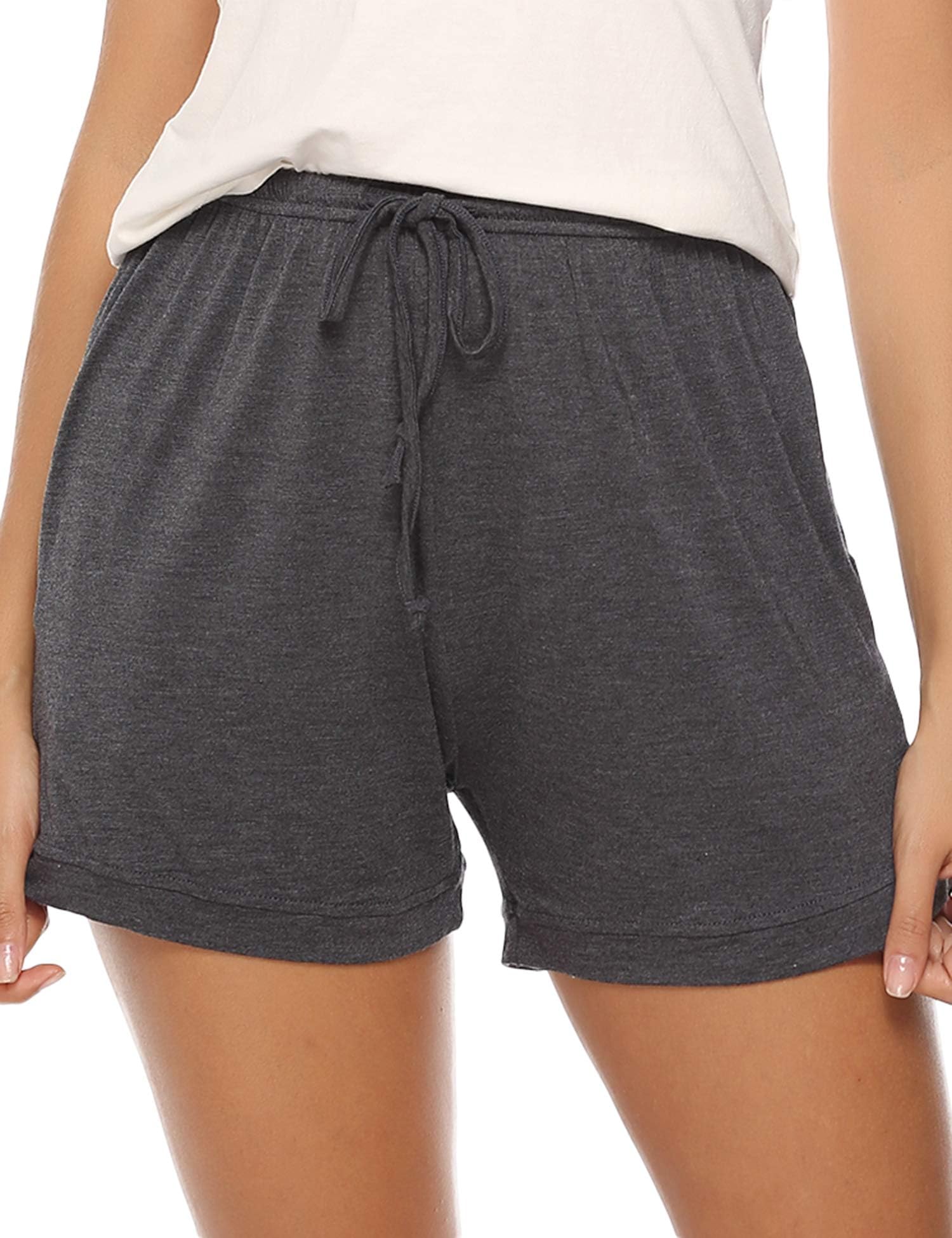 1 & 2 Pack Women's Sleep Shorts Cotton Stretchy Boxer Pajama Bottoms