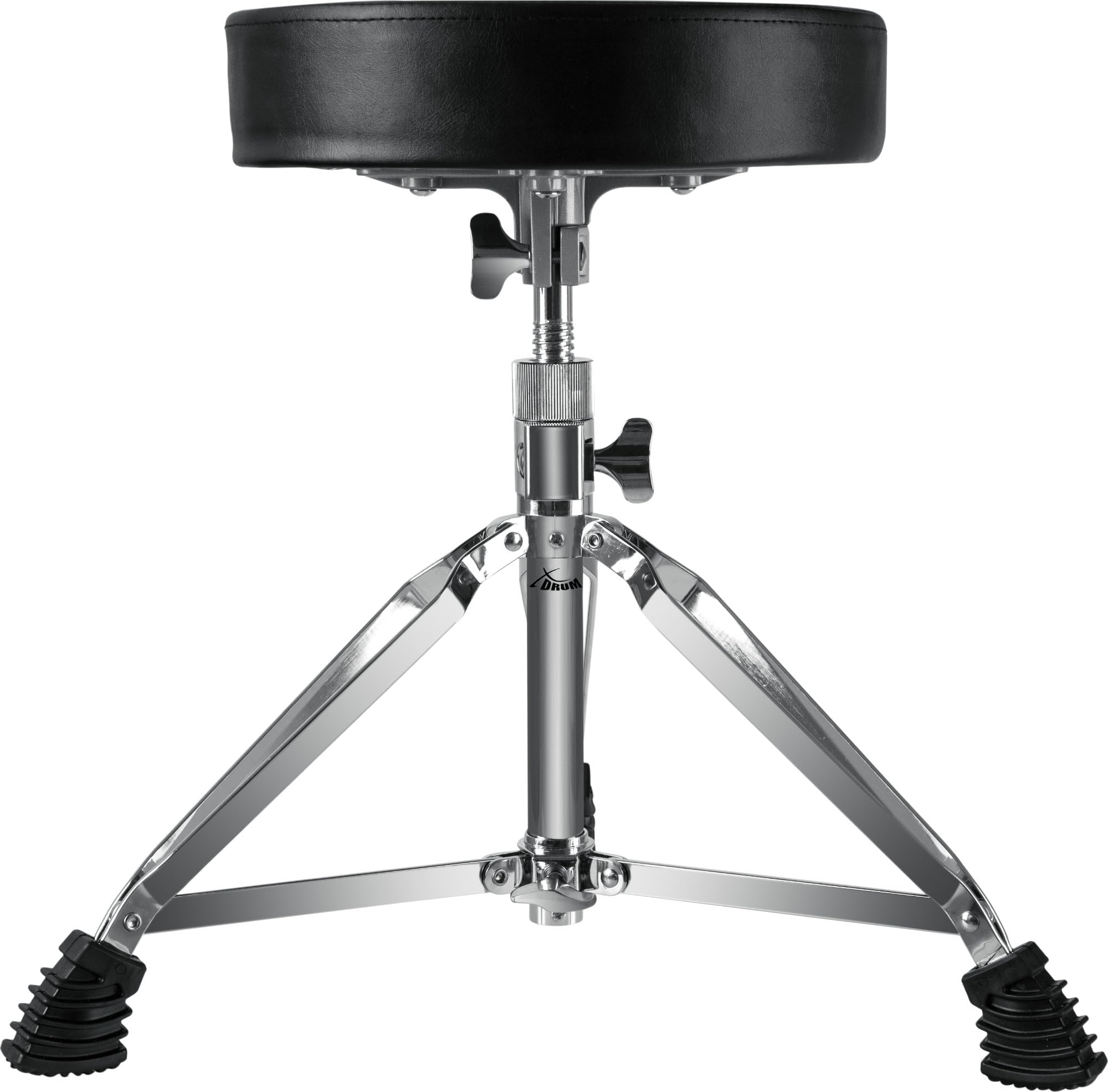 XDrum DHS-1 Drum Stool Height Adjustable Between 50-64 cm, Three Legs with Rubber Feet, Collapsible