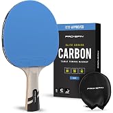 PRO-SPIN Ping Pong Paddles &ndash; ITTF Approved Professional Table Tennis Rackets with Carbon Fiber for Superior Control | 7-Ply Blade, Premium Rubber, 2.0mm Sponge
