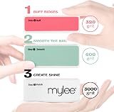 MYLEE 3 Way Nail Buffer Professional Sanding File 3-Sided Grit Gel Acrylic Prep view 2
