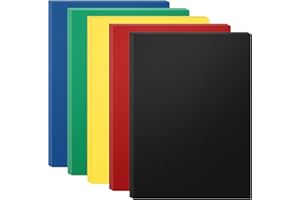 HOUYEE 50 Pack 16 Mil Binding Presentation Covers,Sand-Textured Polycovers,8-1/2" x 11" Letter Size Un-Punched Binding Covers