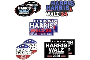 YREFDMO 10 Packs Kamala Harris for President Sticker,Kamala Harris Bumper Sticker,Harris Walz 2024 Stickers,We are Not Going Back,Kamala Harris Let The Future Begin