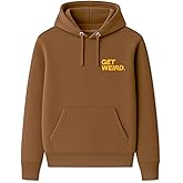 Get Weird unisex-adult Block Crop Hoodie-pigment Amber