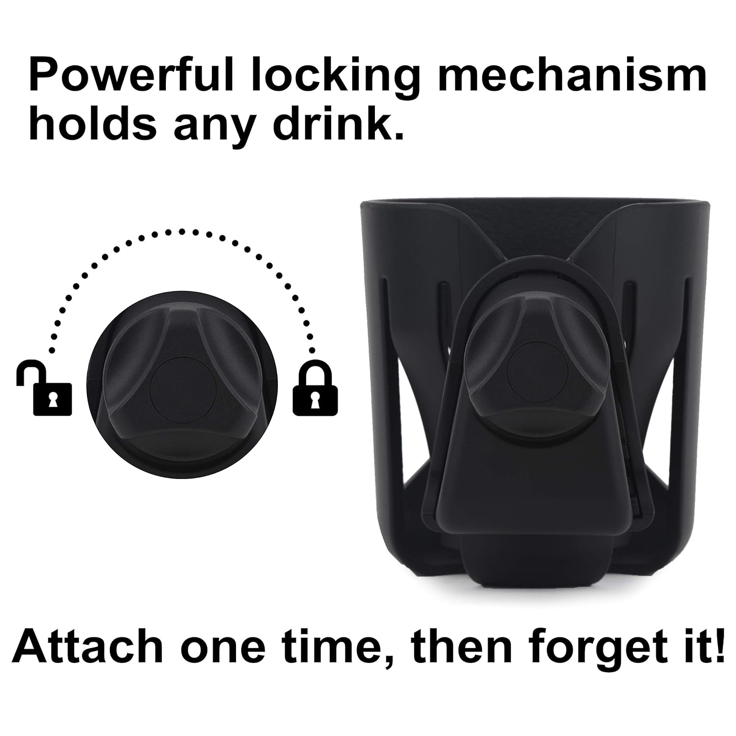 Cup Holder for All UppaBaby Strollers - Fits Every Vista, Curz, and Minu Model - Attaches in Seconds - Folds with Stroller - 3.75” Diameter Fits Most Cups and Bottles - Uppa Baby Accessories Now: Baby