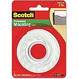 Amazon Com Scotch Brand 112l Permanent Mounting Tape 1 In X 125 In White Home Improvement