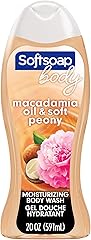 Softsoap Moisturizing Body Wash, Luminous Oils Macadamia Oil & Peony - 20 Fluid Ounce