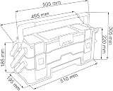 Keter TRIO Cantilever Heavy Duty Tool Organizer - 3 Levels, Durable Design view 3