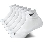 Reebok Boys Quarter Socks - 6 Pack Stretch Performance Quarter Cut Arch Support Socks - Cushioned Athletic Socks for Boys