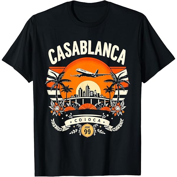 Amazon.com: Casablanca Skyline T-Shirt : Clothing, Shoes & Jewelry