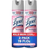Lysol Disinfectant Spray, Sanitizer, Morning Breeze, 19 oz, 2 Pack | Multi-Surface Disinfecting &amp; Sanitizing Antibacterial Room Spray, Deodorizer Spray, Home &amp; Bathroom Cleaning Supplies