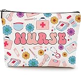 Nurse Cosmetic Bag Nurse Gifts Makeup Bag Nurse Accessories Nurse Essentials for Work Nursing Pencil Pouch Nurses Week Gift for Women Nurse Graduation Gift Birthday Christmas Cosmetic Bags (Nurse#1)