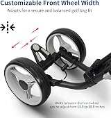 Caddytek Explorer Vsersion 8 4 Wheel Golf Push Cart Dark Grey view 6