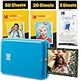 KODAK Step Instant Smartphone Photo Printer - 75 Sheets Bundle - Portable Mini Color Wireless Mobile Printer - Zink 2x3” Sticky-Back Photos - Bluetooth Compatible with Smart Devices - Fun App -Blue