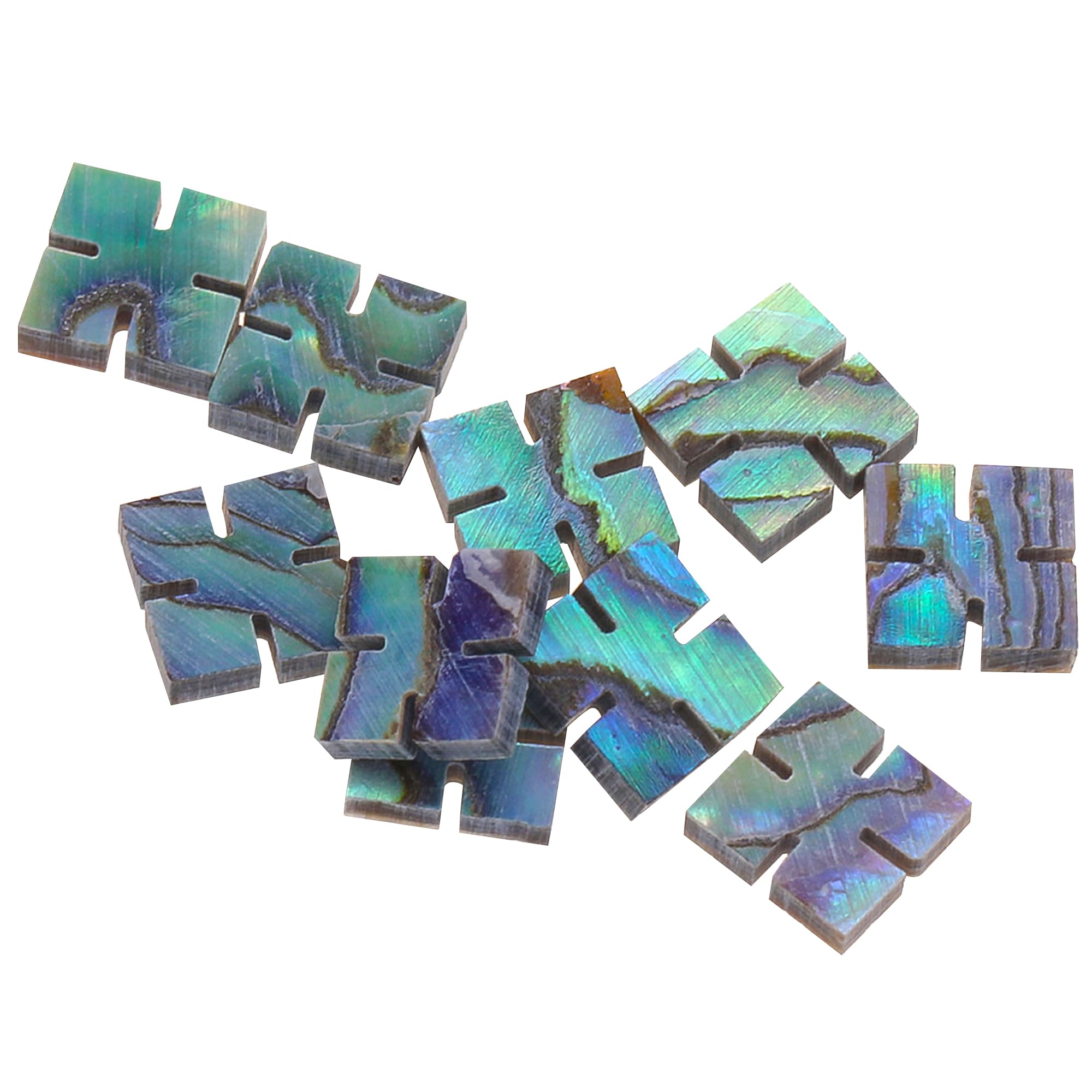 Musiclily Pro 6mm Natural Paua Abalone Shell Diamonds Snowflake Guitar Fretboard Inlay Dots (Set of 10)