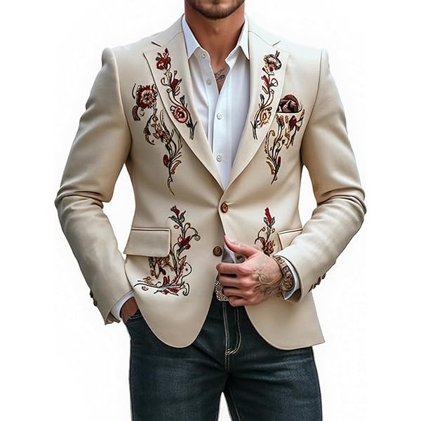 western semi formal dress for male Western Suit - Trajes Para Hombres - Cowboy Formal Attire - Trajes De Novio  - Two Button Notch Western Cornflower main image 0