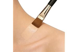 Flat Square Makeup Brushes for Concealer, Liquid Foundation BB Cream - Precision Beauty Brushes Set for Face Contour, Highlig