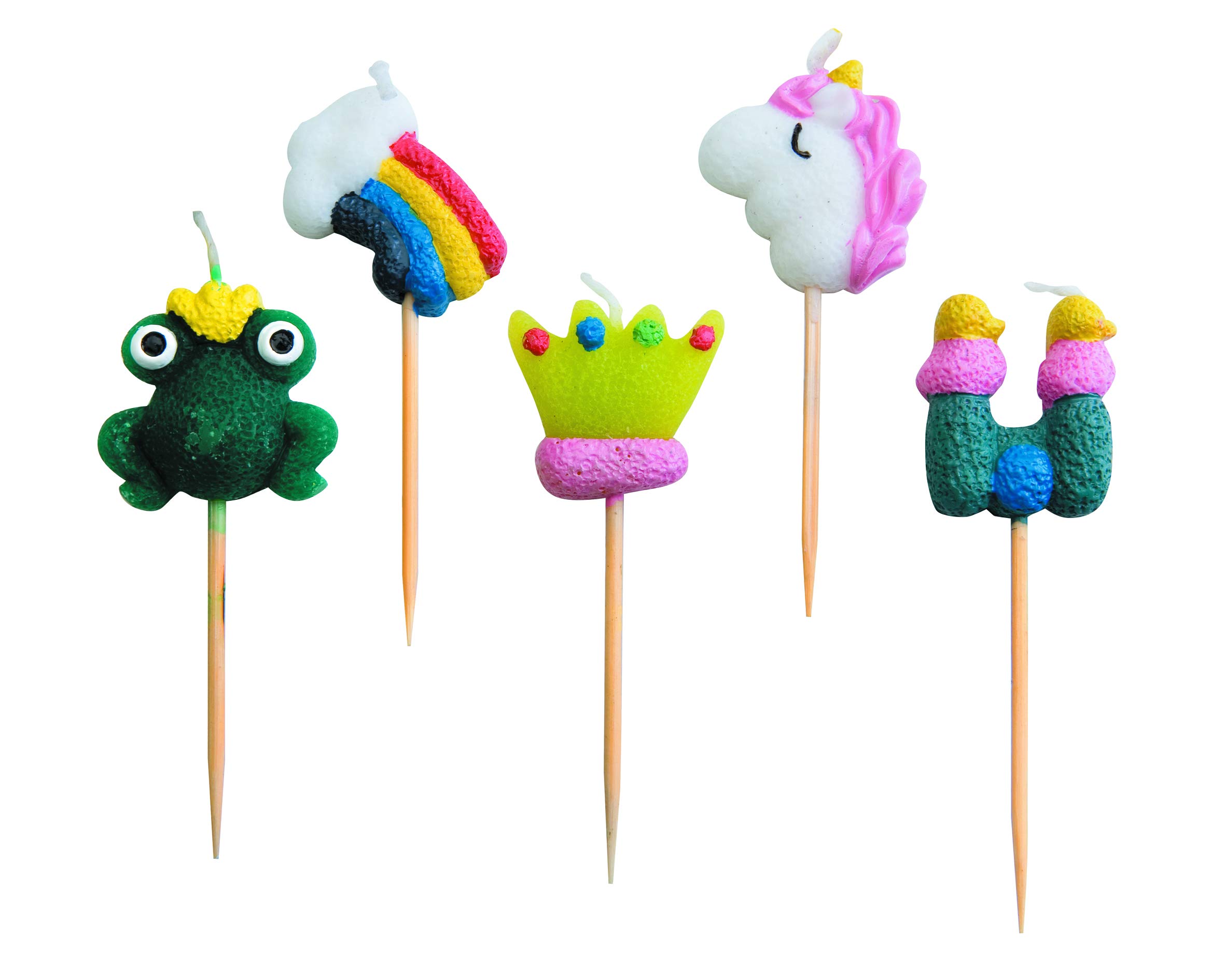 ibili Set 5 Candles Prince, 7 x 30 x 30 cm, Multi-color