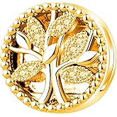 MiWangLing Reflexions Family Tree Clip Charm CZ Lock Stopper Bead for Pandroa Reflexions Bracelet