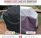Unicook 65 inch Waterproof Barbecue Cover for Weber Char Broil Black view 3