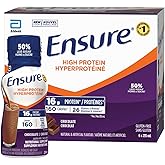 Ensure High Protein 16 g, Nutritional Supplement Protein Shakes, Ready To Drink, Chocolate, 6 x 235-mL Bottles