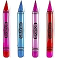 HOWBOUTDIS 44-inch Tall Inflatable Crayons 4 Pack- assorted colors Bright Colors -Super Fun Party Favor/Prize/Gift-Ages 3+