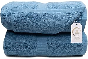 ZENITH LUXURY TOWEL Zenith Luxury Bath Sheets Towels for Adults - Extra Large 40X70 Inch, 600 GSM, Oversized Bath Towel, Bath Sheets, XL Towel 100% Cotton. (2 Pieces of Bath Sheet, Deep Blue)