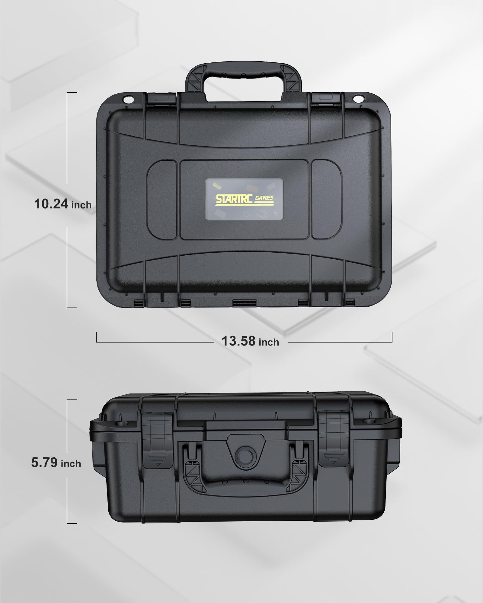 Hartschalen Tasche für Nintendo Switch 2, Professional Deluxe IP67 wasserdicht, weich gefütterte Hartschalen Tragetasche für Nintendo Switch 2 Console Pro Controller und Zubehör (Schwarz) 8