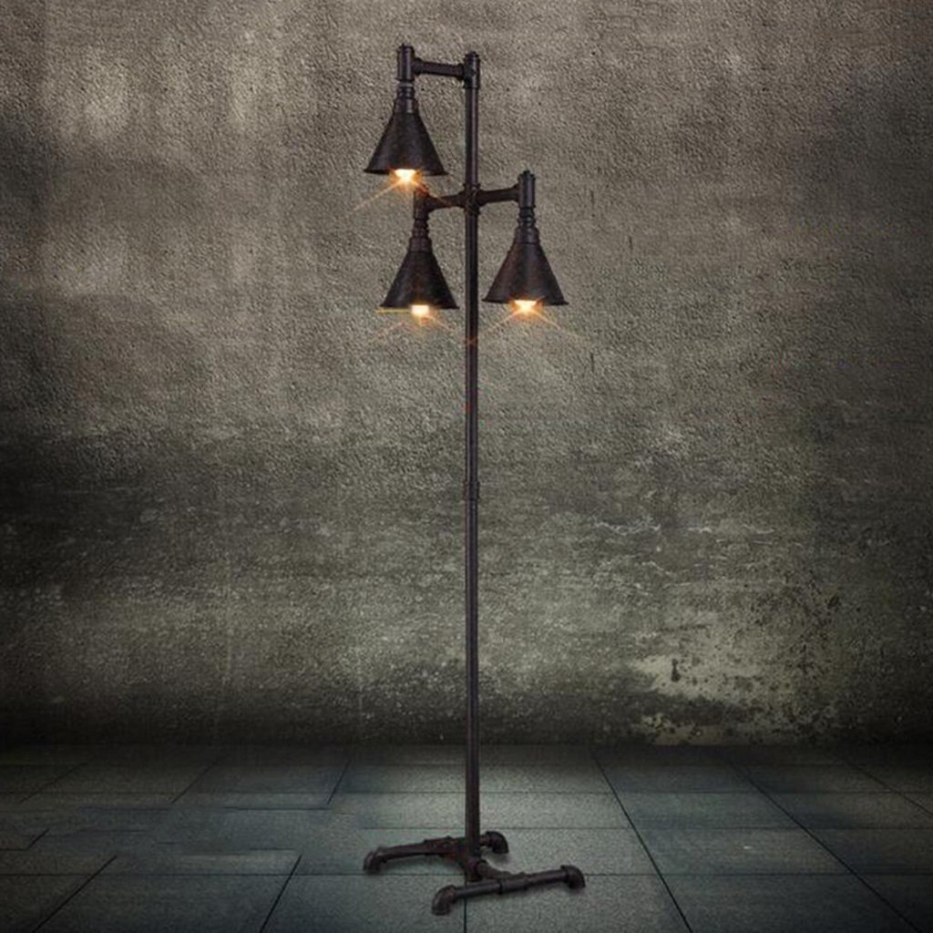 JHLDD Rohr Stehlampe Loft Industrie Stil Stehleuchte Vintage