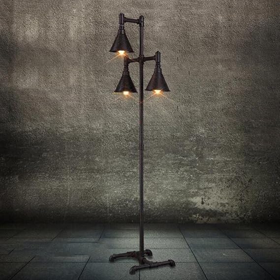 JHLDD Rohr Stehlampe Loft Industrie Stil Stehleuchte Vintage