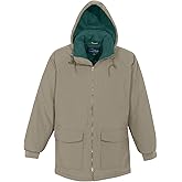 AFC Men's 3/4 Length Parka Jacket Windproof & Water Resistant Big & Tall Coat (US, Alpha, XX-Large, Regular, Tall, Khaki)