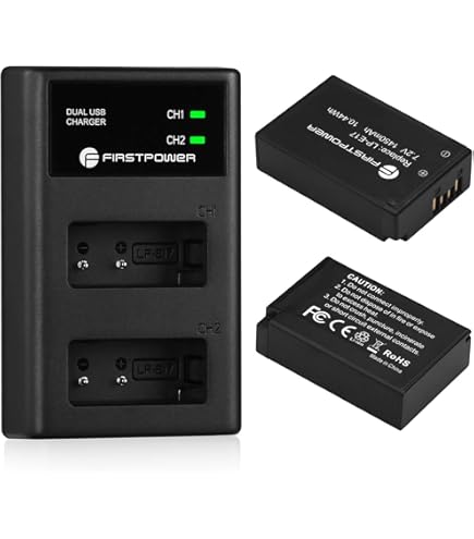 Llano Cargador De Batería LP-E17, Compatible Con Canon EOS R50 R100 RP R10 R8, Rebel T8i, T7i, T6i, T6s, SL2, SL3, EOS M3, M5, M6, 77D, 250D, Doble Ranura, 18W USB