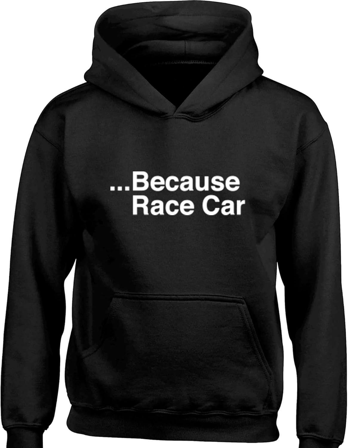 illustratedidentity Because Race Car Children's Long Sleeved Hoodie