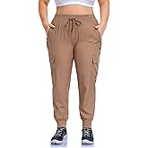 ZERDOCEAN Women's Plus Size Hiking Pants Lightweight Quick Dry Cargo Joggers Athletic Pants