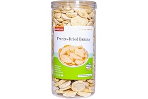 DYBOEDYO Freeze-Dried Banana Slices, 8.81 Oz | Crispy,Freeze-Dried Fruit Snack | Resealable Jar for Pantry Storage | Great for Travel, Hiking, Camping