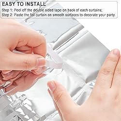 Silver Streamers Metallic Party Backdrop - GREATRIL